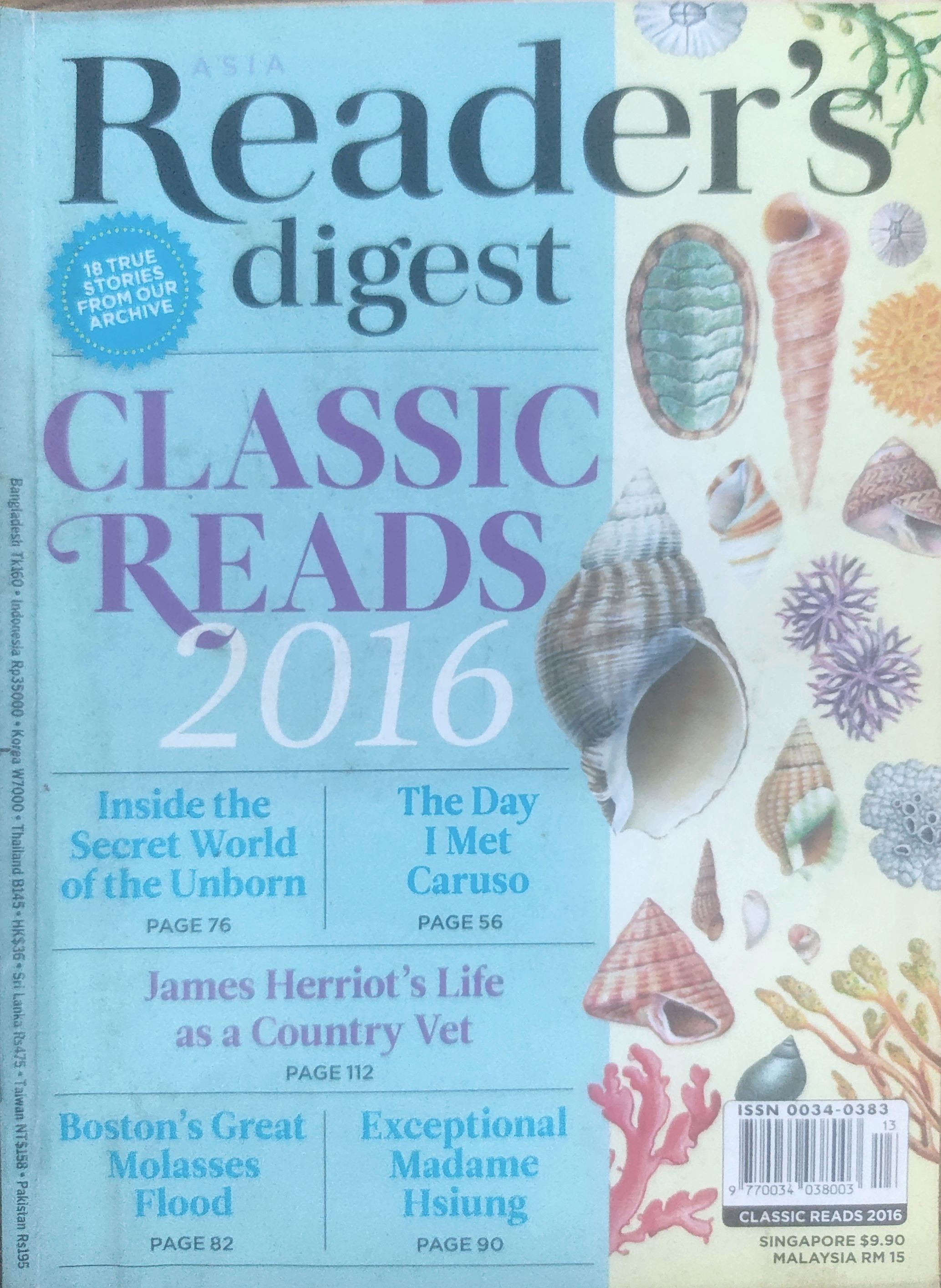 Reader's Digest Vol. 109 No. 646 - Classics Reads 2016