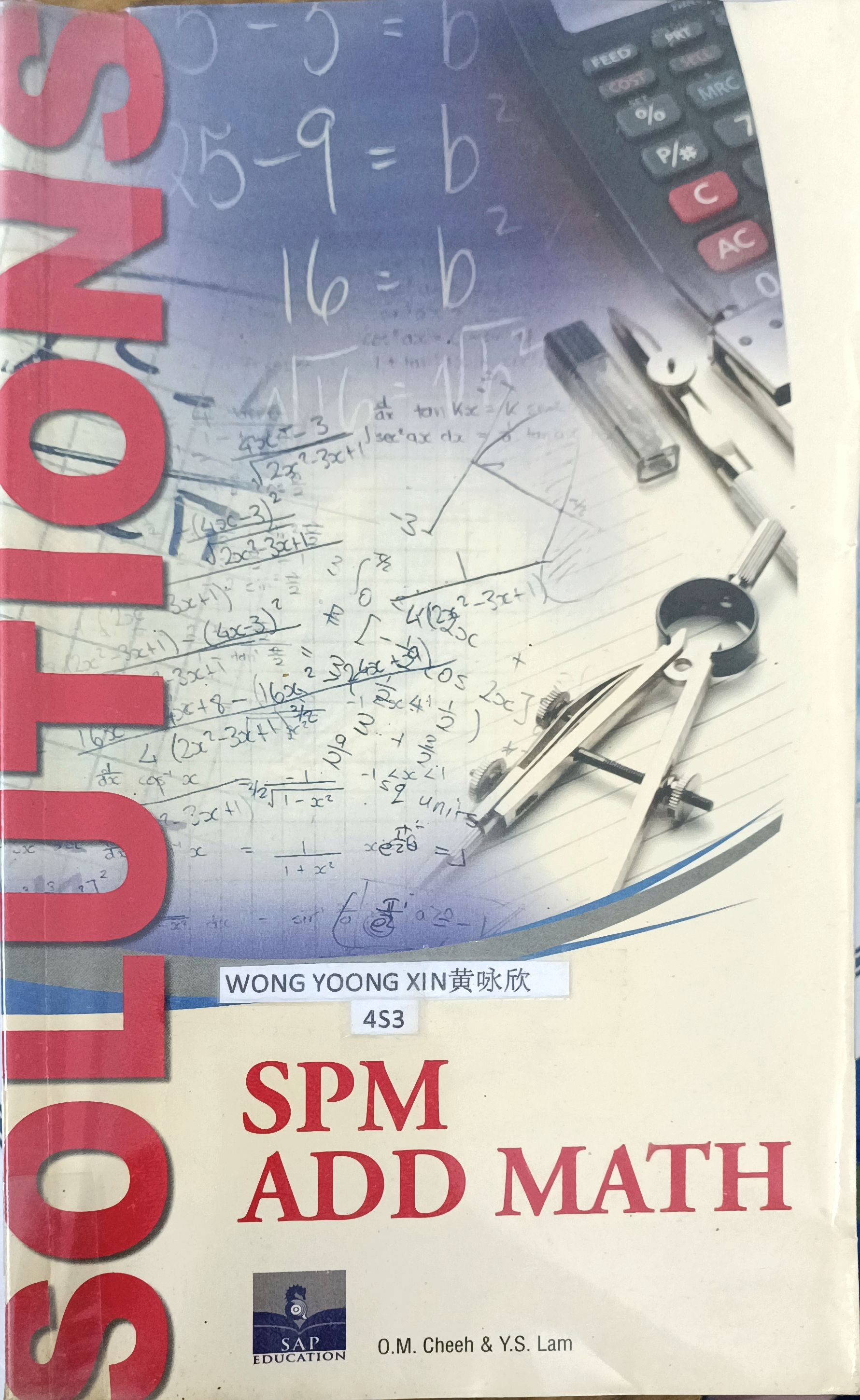 Solutions  SPM ADD MATH