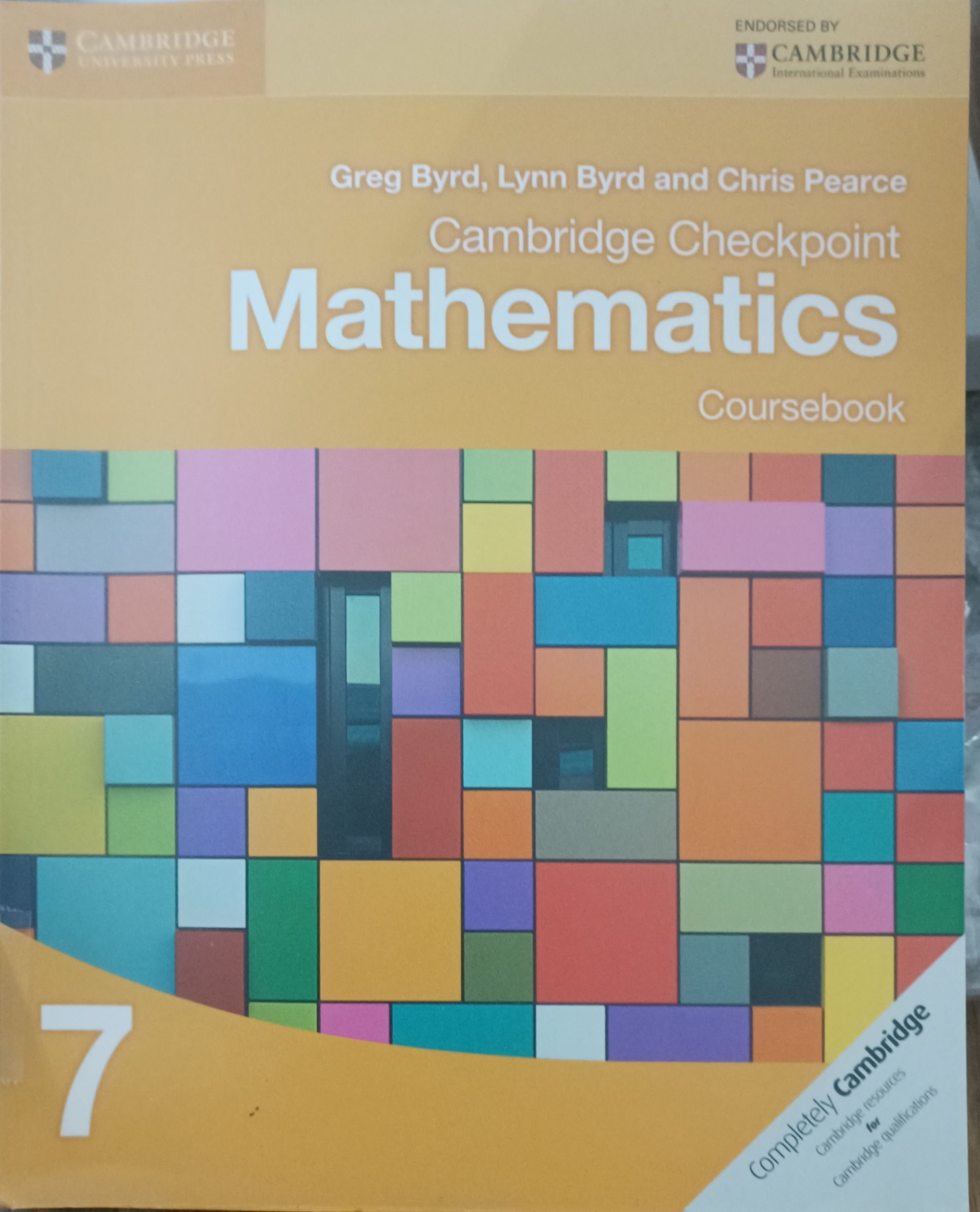 Cambridge Checkpoint  Mathematics (Coursebook 7)