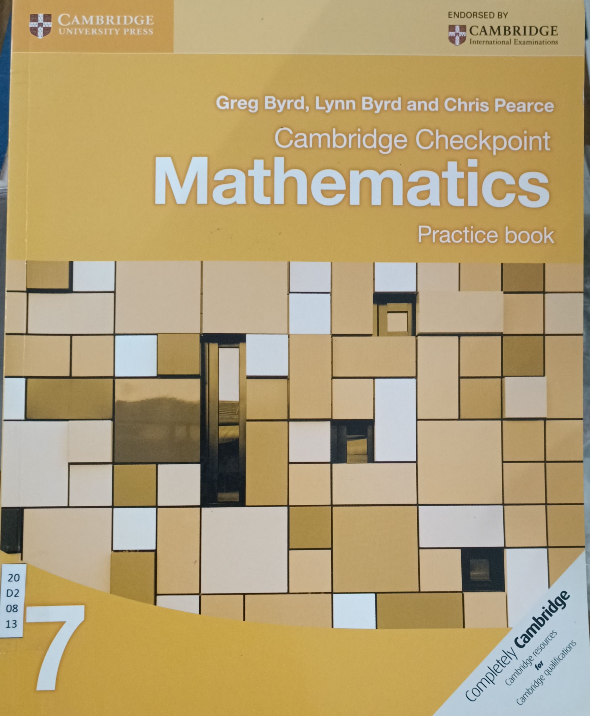 Cambridge Checkpoint  Mathematics (Practice book 7)