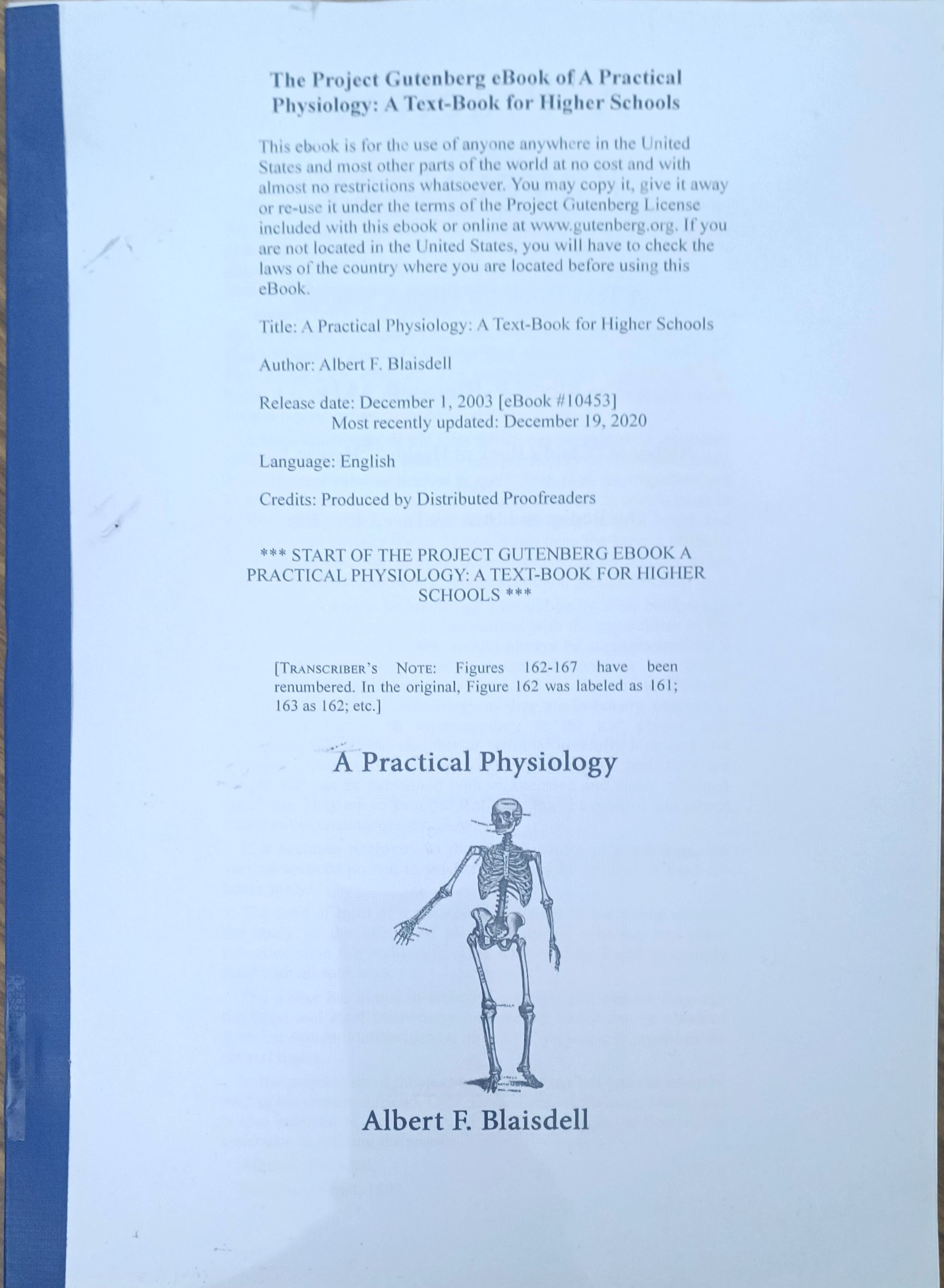 A Practical Physiology