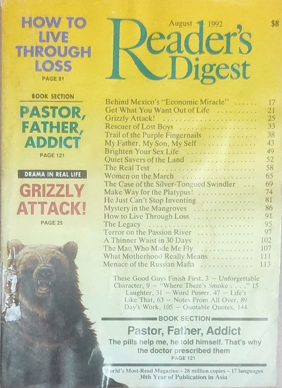 Reader's Digest August 1992