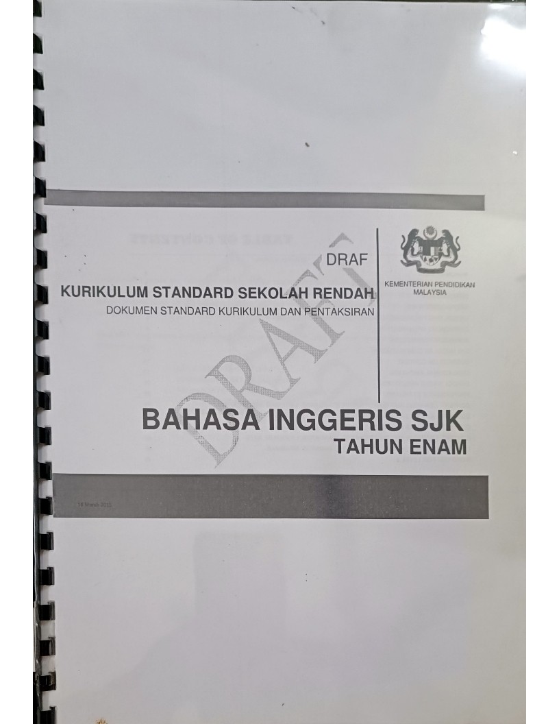 Bahasa Inggeris Tahun Enam (Sekolah Jenis Kebangsaan)