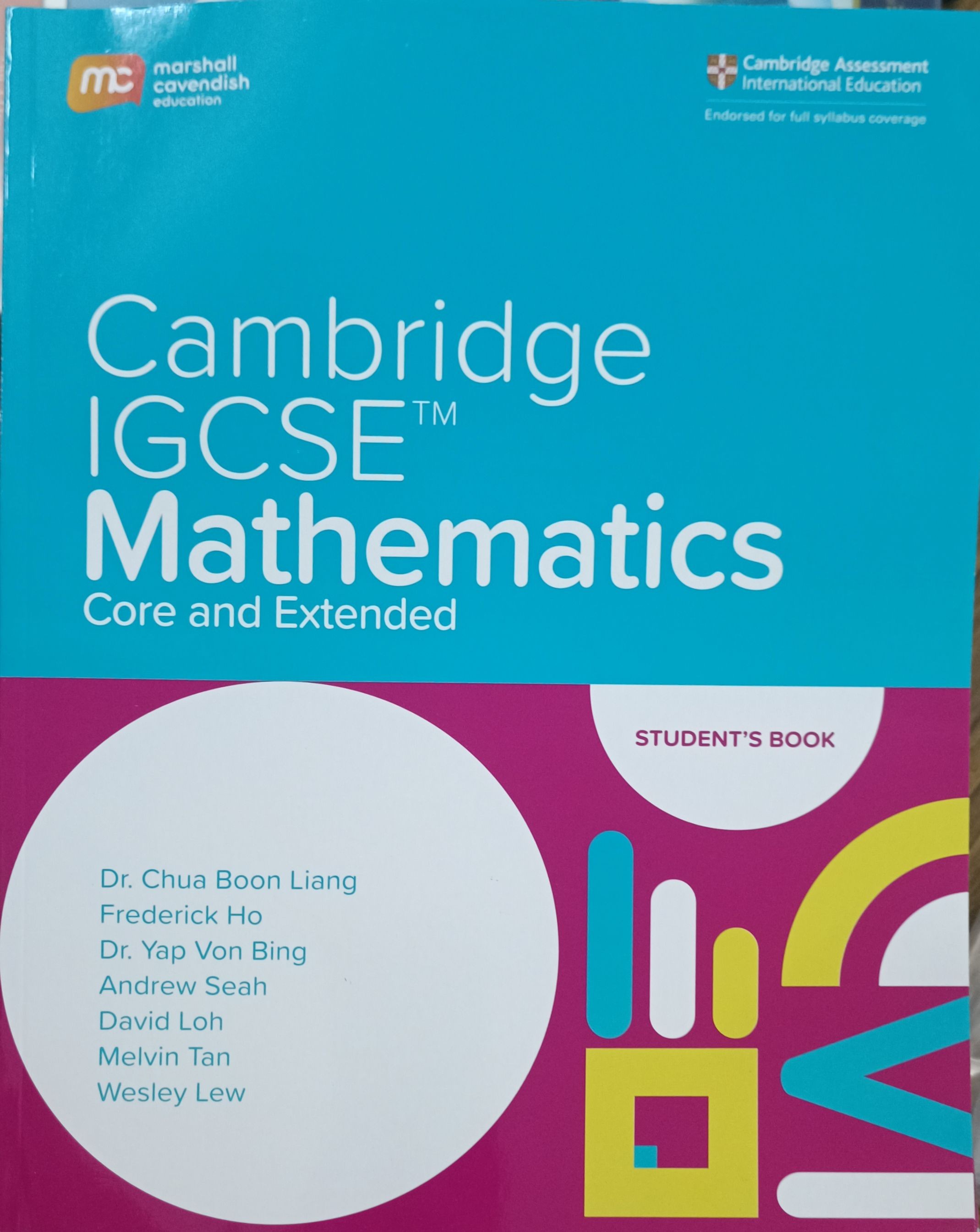 Cambridge IGCSE Mathematics (Core and Extended) : Student's Book