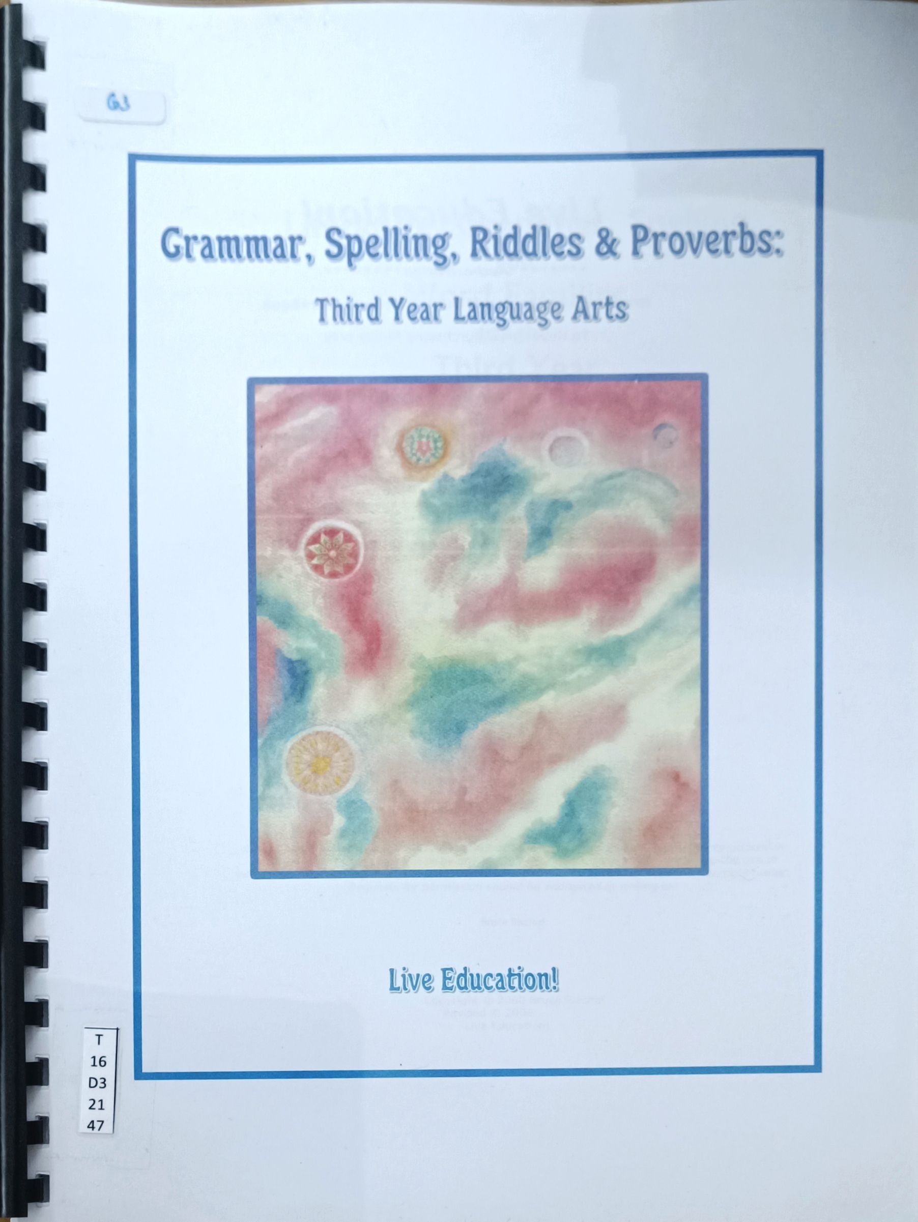 Grammar, Spelling, Riddles & Proverbs : Third Year Language Arts