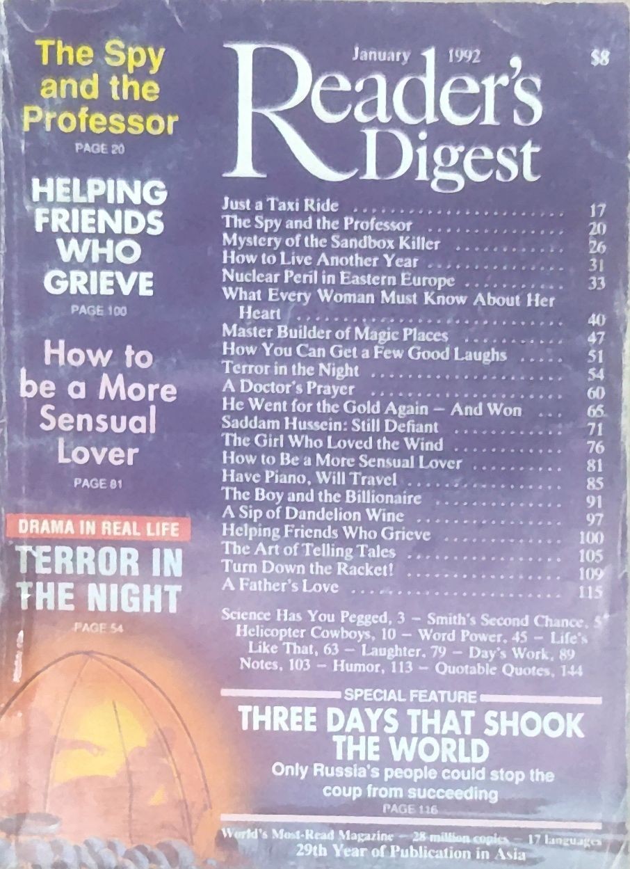 Reader's Digest January 1992