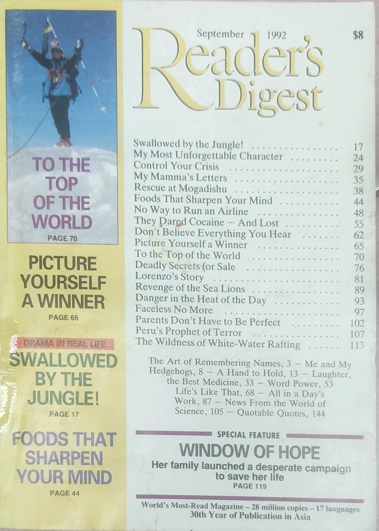 Reader's Digest September 1992