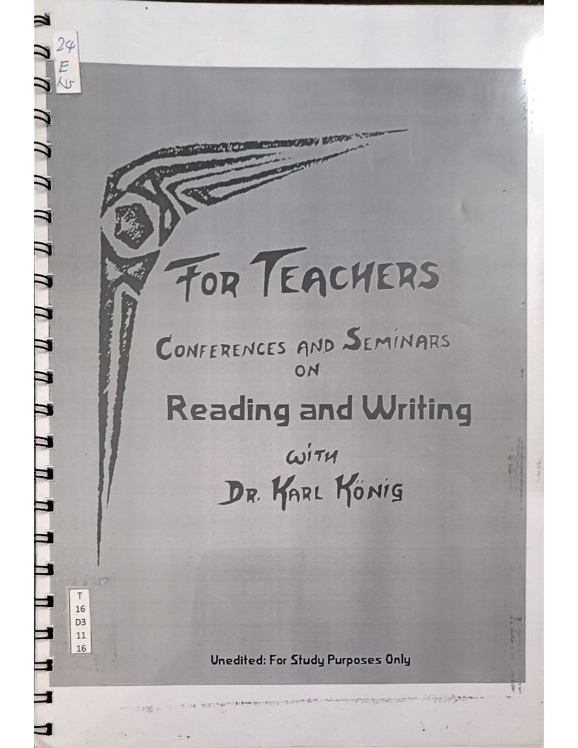 For Teachers Conferences And Seminars on Reading and Writing