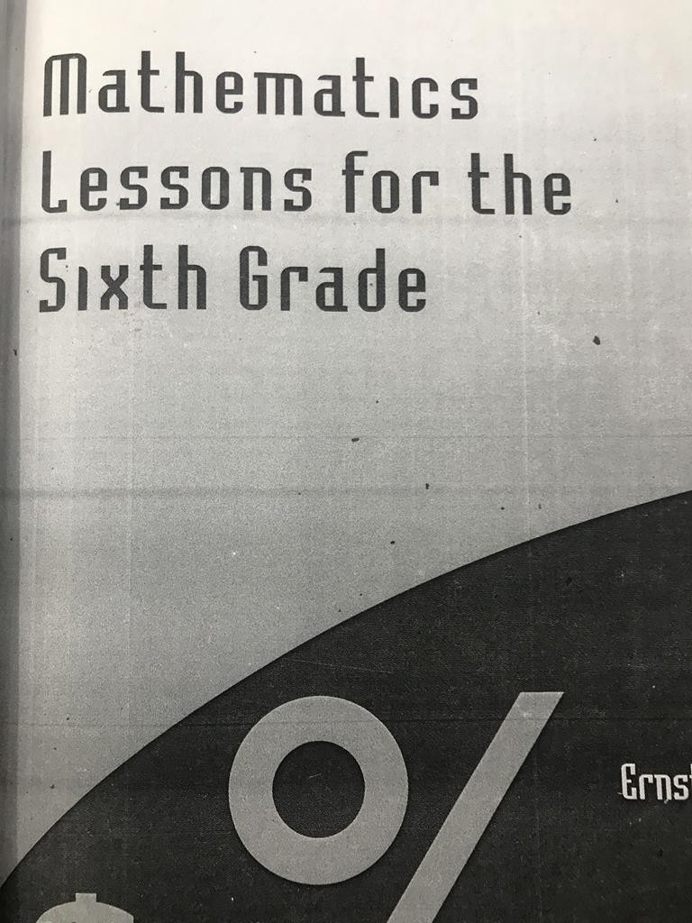 Mathematics Lessons For The Sixth Grade